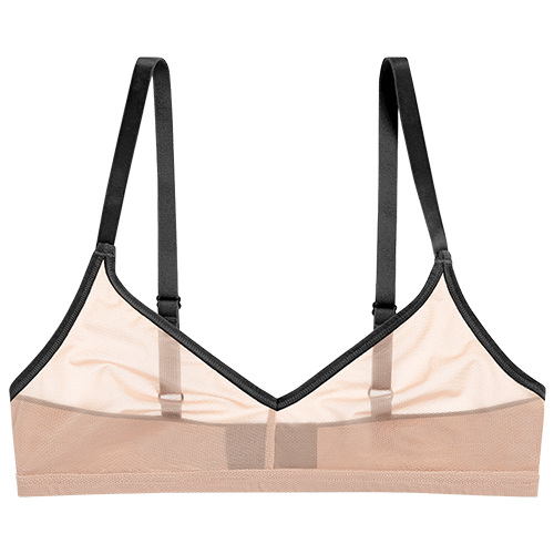 Sieve Non-Wire Bra in Buff + Black