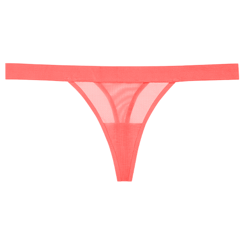 Sieve Thong in Coral