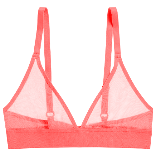 Sieve Triangle Bra in Coral