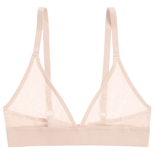 Sieve Triangle Bra in Peach