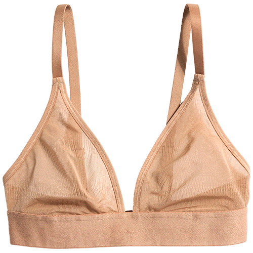 Sieve Triangle Bra in Buff
