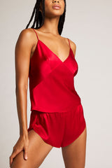 Eclipse Washable Silk Cami in Cerise