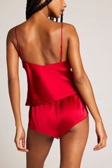 Eclipse Washable Silk Cami in Cerise