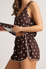 Supreme Short in Espresso Dot