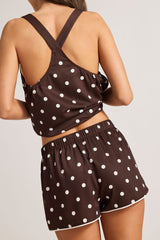 Supreme Short in Espresso Dot