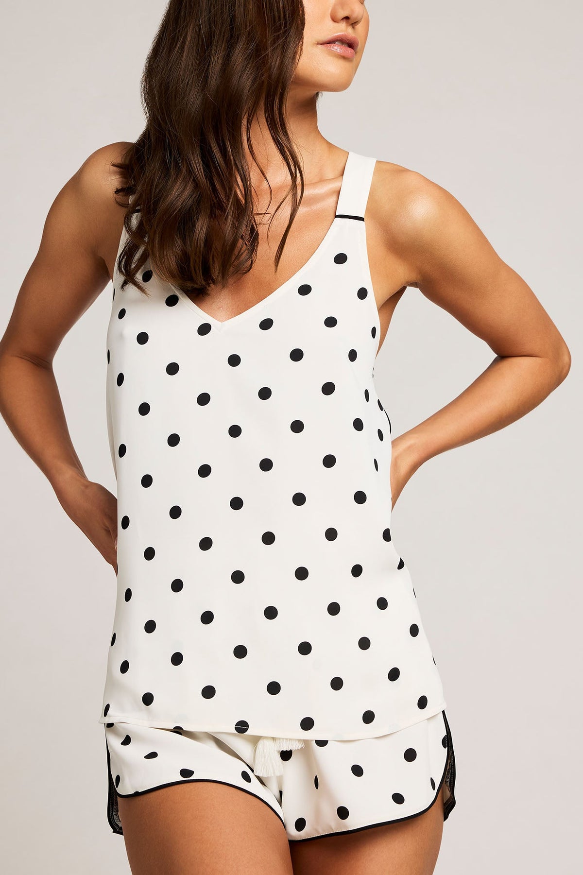 Supreme Tank in Black Dot