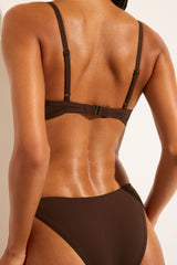 Swim Cutout Top in Espresso