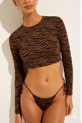 Swim Crew Top in Tigre