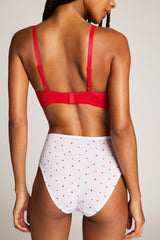 Cloud Cotton High Brief in Black Cherry (Pack)