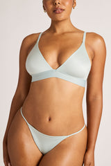 Glacé String Thong in Mist
