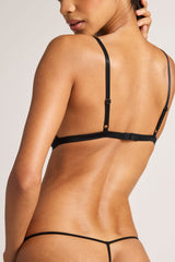 Glacé String Thong in Black