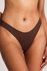 Sieve Dipped Thong in Espresso
