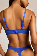 Sieve Dipped Thong in Cobalt