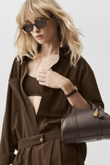 Dreamscape Button Down Long Sleeve - Espresso