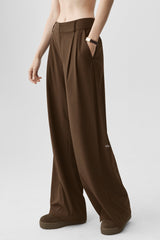 High-Waist Dreamscape Trouser (Regular) - Espresso