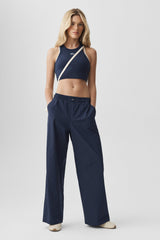 Pinstripe Daylight Boxer Pant (Regular) - Navy/Ivory