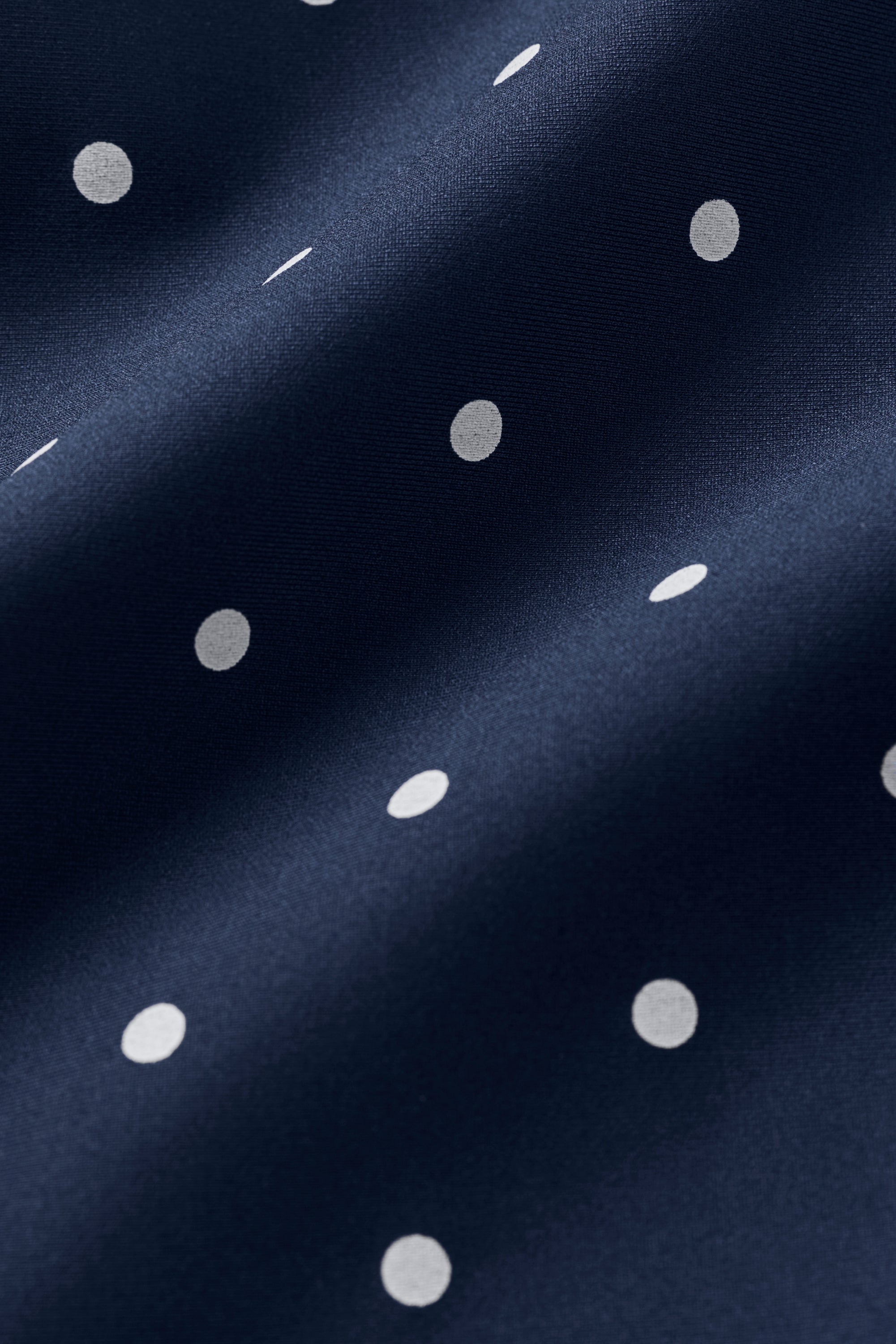 Airlift Polka Dot High-Waist Iconic 90's Capri - Navy/White