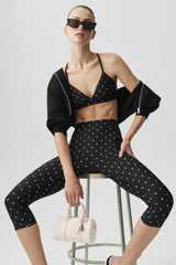 Airlift Polka Dot Splendor Bra - Black/White
