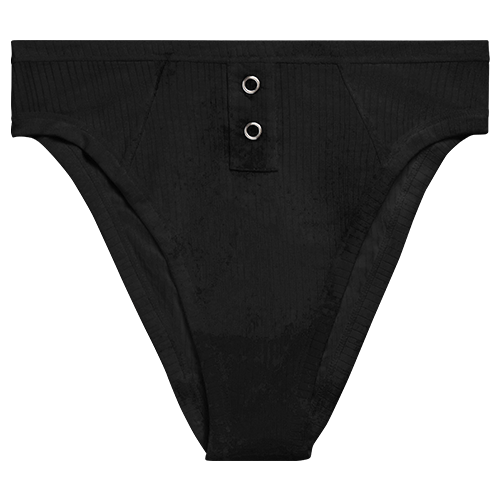 Whipped French Cut Brief in Black