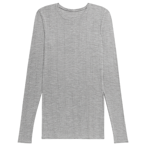 Whipped Long Sleeve in Heather Grey