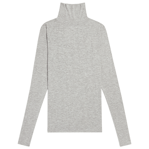 Whipped Turtleneck in Heather Grey
